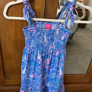 Lilly Pulitzer Blue and Pink Kids Casual Dress